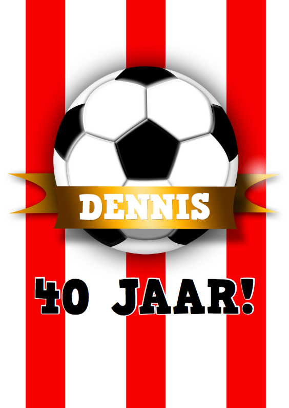 Feest voetbal uni trend c - Uitnodigingen Uitnodigingen - Feest voetbal uni trend c