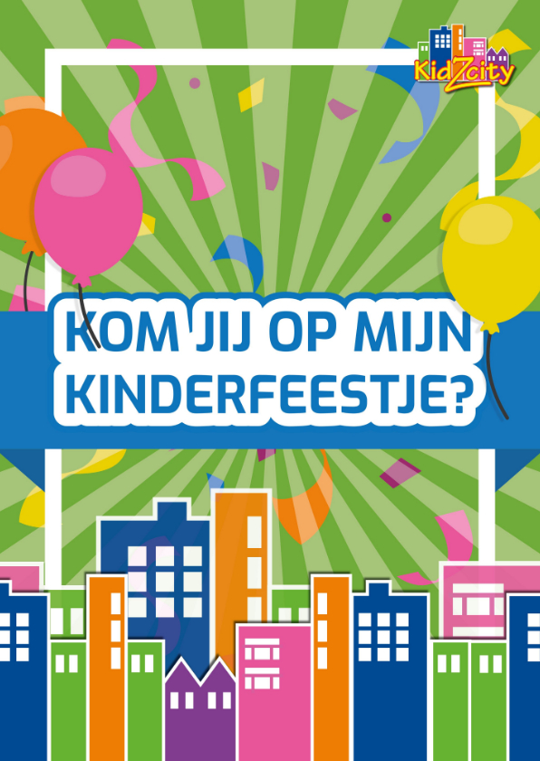 Uitnodigingen - Feestje in KidZcity
