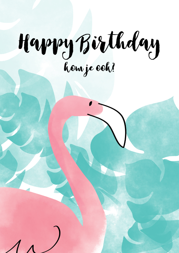 Flamingo birthday - Uitnodigingen Uitnodigingen - Flamingo birthday
