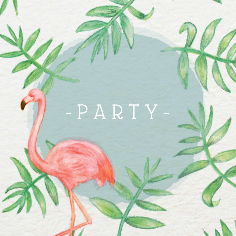 Flamingo Party - KO - Uitnodigingen Uitnodigingen - Flamingo Party - KO