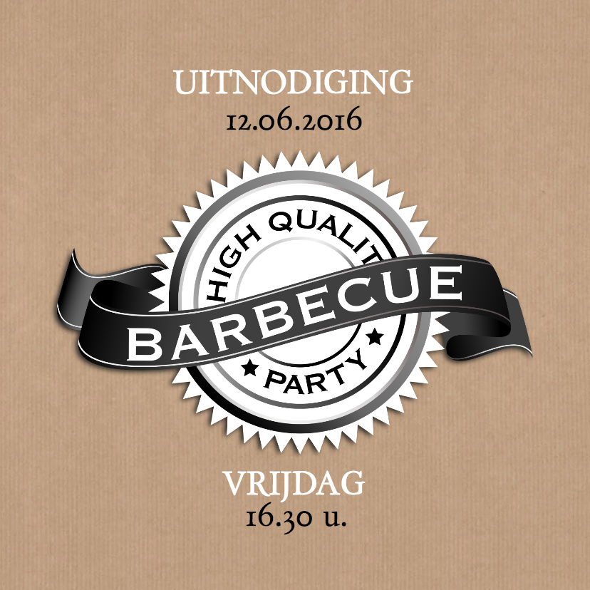 High quality BBQ-isf - Uitnodigingen Uitnodigingen - High quality BBQ-isf