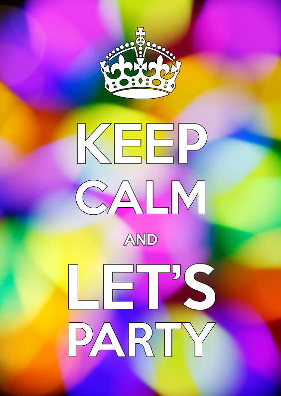 Keep Calm and Let's Party - OT - Uitnodigingen Uitnodigingen - Keep Calm and Let's Party - OT