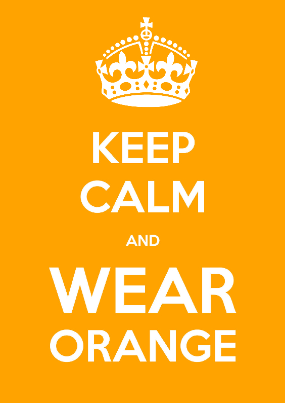 Keep Calm and WEAR ORANGE - Uitnodigingen Uitnodigingen - Keep Calm and WEAR ORANGE
