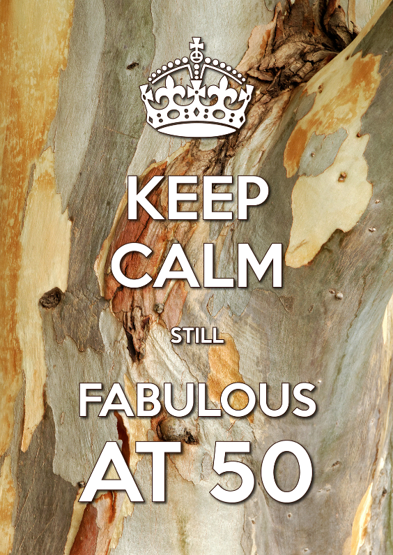 Keep Calm Fabulous at 50 - Uitnodigingen Uitnodigingen - Keep Calm Fabulous at 50