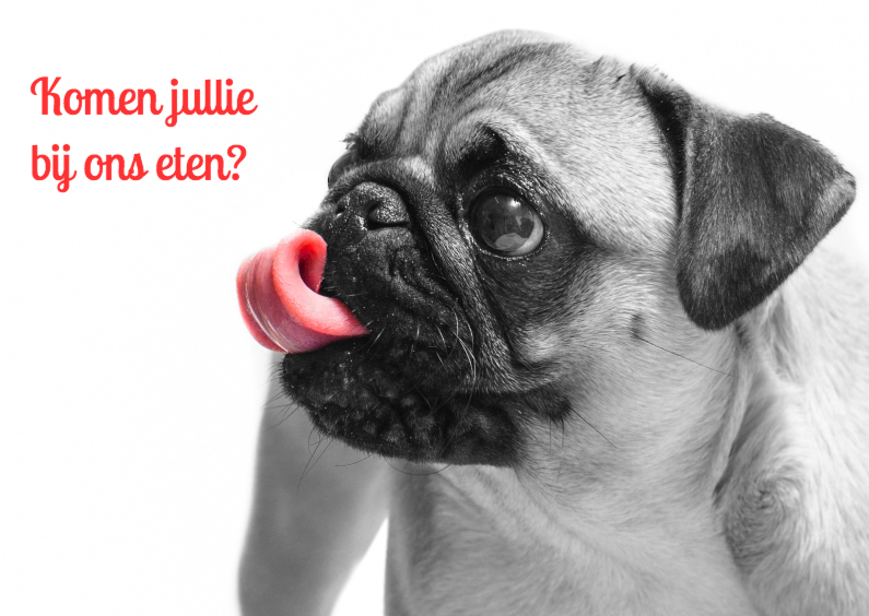 Komen jullie eten smakkerd - DH - Uitnodigingen Uitnodigingen - Komen jullie eten smakkerd - DH