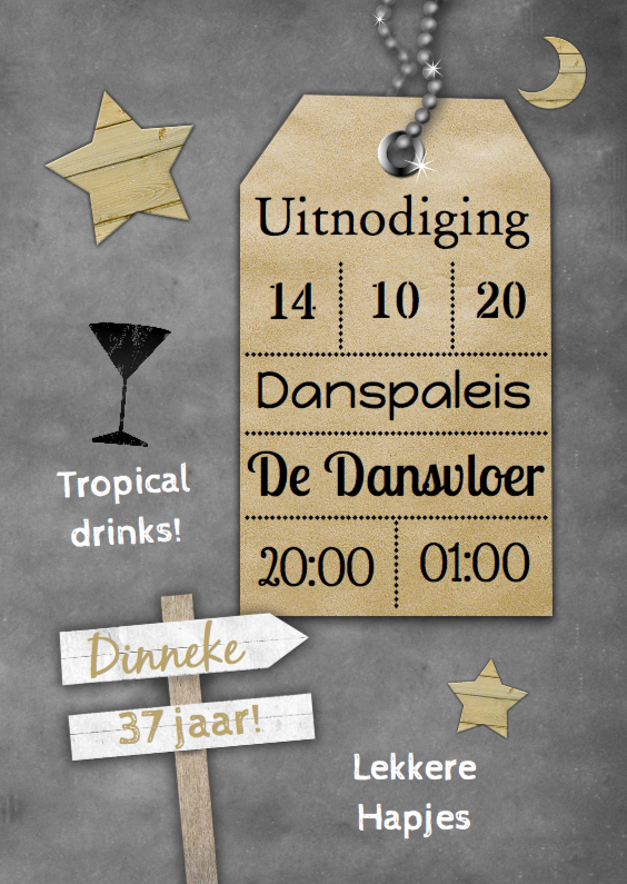 krijtbord en naamkaartje b - Uitnodigingen Uitnodigingen - krijtbord en naamkaartje b