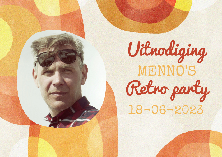 Leuke uitnodiging voor verjaardagsfeest met retro thema - Uitnodigingen Uitnodigingen - Leuke uitnodiging voor verjaardagsfeest met retro thema