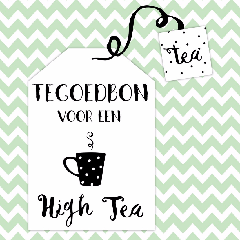 Tegoedbon High Tea - WW - Uitnodigingen Uitnodigingen - Tegoedbon High Tea - WW