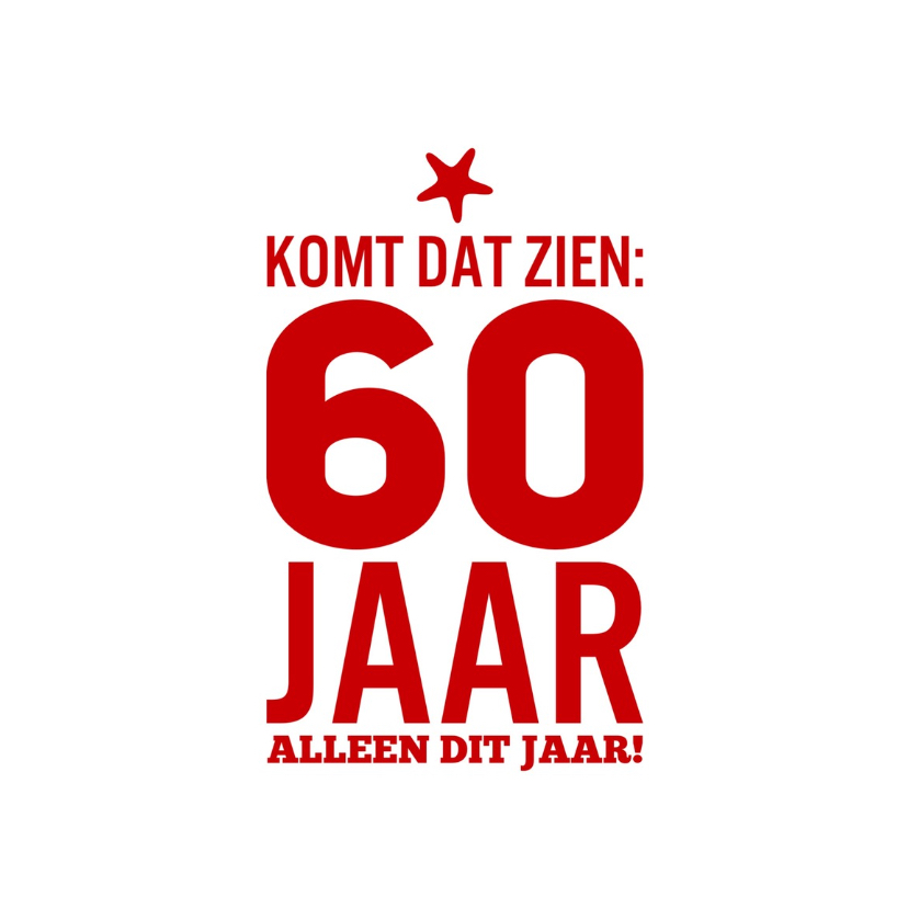 Kaart 60 Jaar Man Kaart