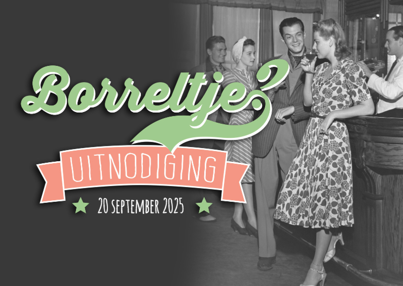 Uitnodiging borreltje café - Uitnodigingen Uitnodigingen - Uitnodiging borreltje café