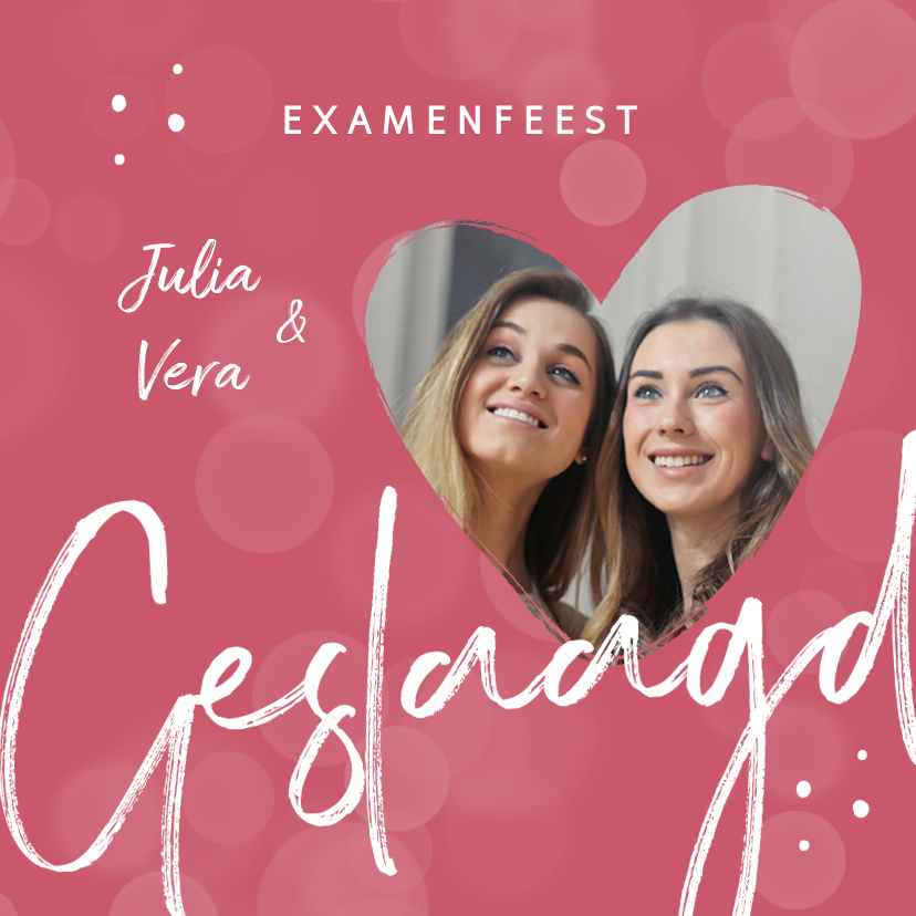 Uitnodiging examenfeest stijlvol geslaagd foto - Uitnodigingen Uitnodigingen - Uitnodiging examenfeest stijlvol geslaagd foto