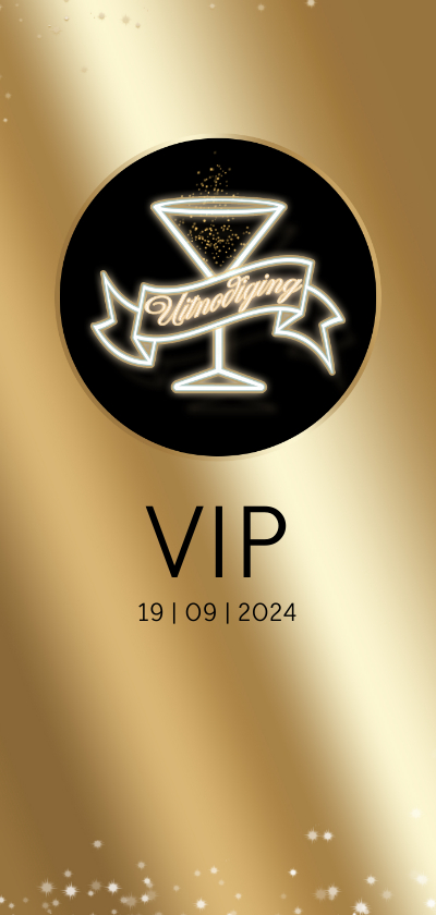Uitnodiging Golden Ticket RB - Uitnodigingen Uitnodigingen - Uitnodiging Golden Ticket RB