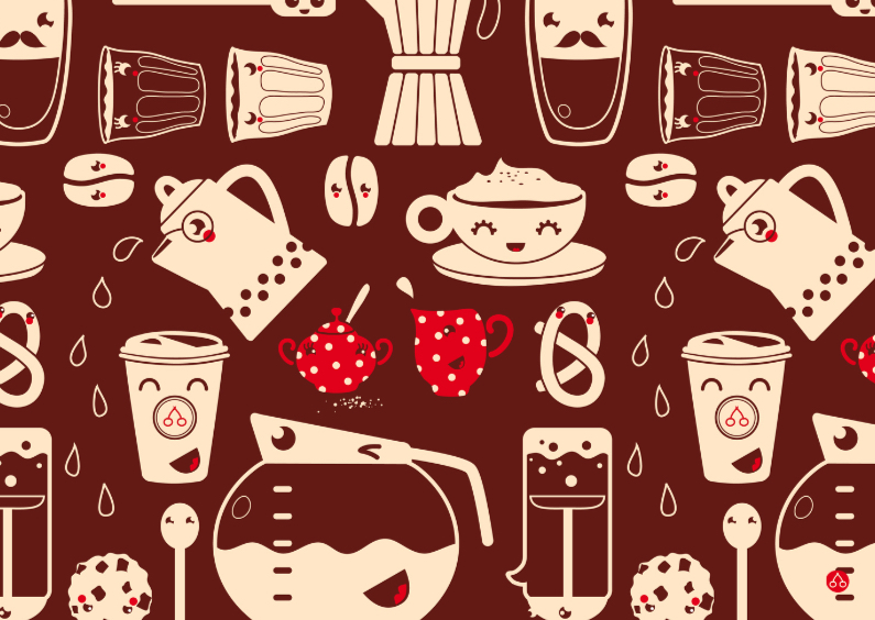 Uitnodiging high tea - Happy coffee - Uitnodigingen Uitnodigingen - Uitnodiging high tea - Happy coffee