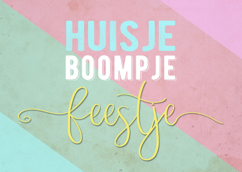 Uitnodiging huisje boompje feestje - Uitnodigingen Uitnodigingen - Uitnodiging huisje boompje feestje