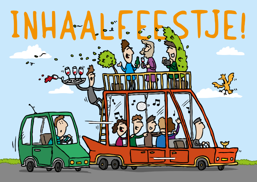 Uitnodiging Inhaalfeestje - Uitnodigingen Uitnodigingen - Uitnodiging Inhaalfeestje