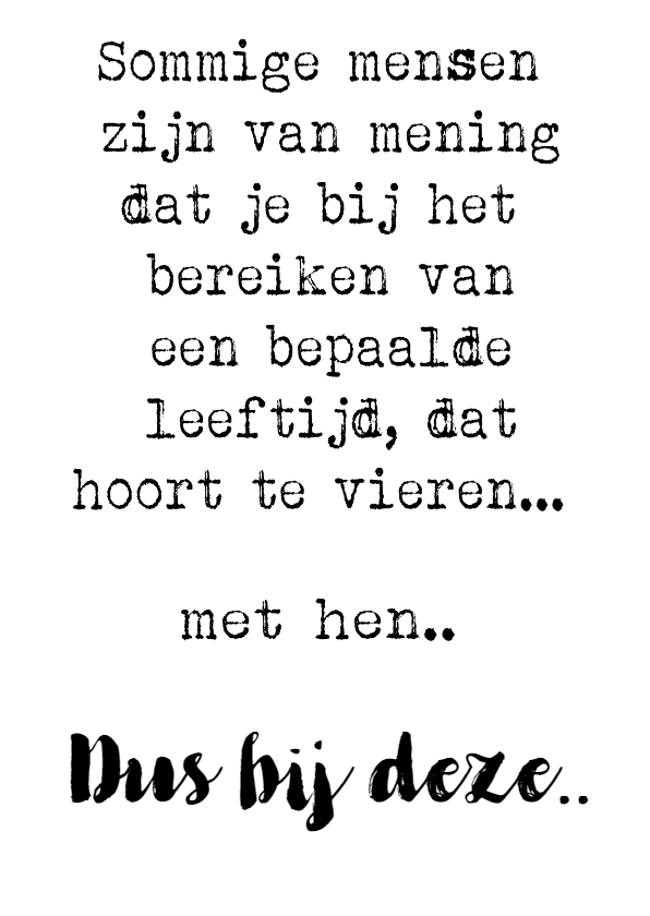 uitnodiging leeftijd - Uitnodigingen Uitnodigingen - uitnodiging leeftijd