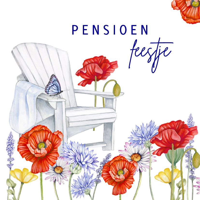 Uitnodigingen - Uitnodiging pensioen klaprozen