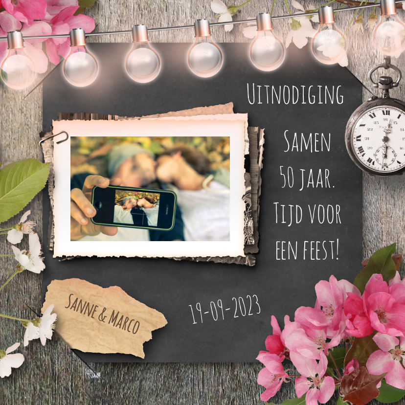Uitnodigingen - Uitnodiging samen jarig A RB