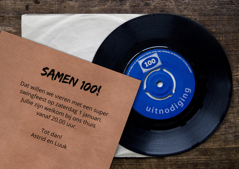 Uitnodigingen - Uitnodiging samen XX jaar LP