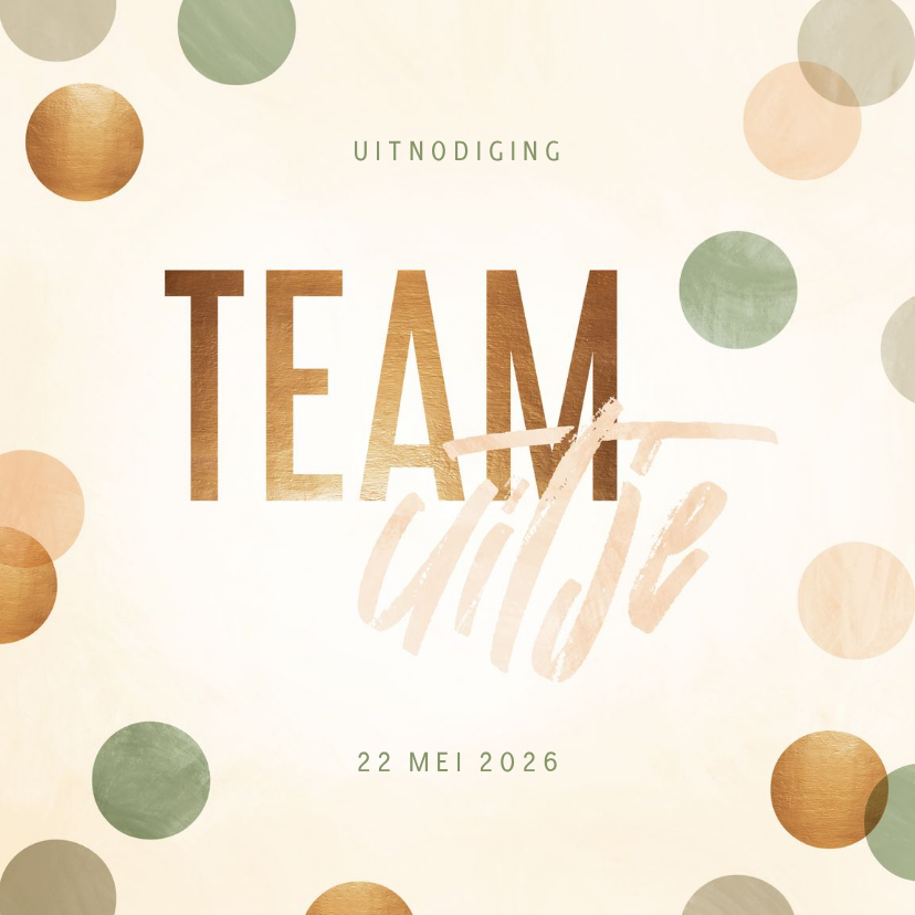 Uitnodiging teamuitje met confetti - Uitnodigingen Uitnodigingen - Uitnodiging teamuitje met confetti