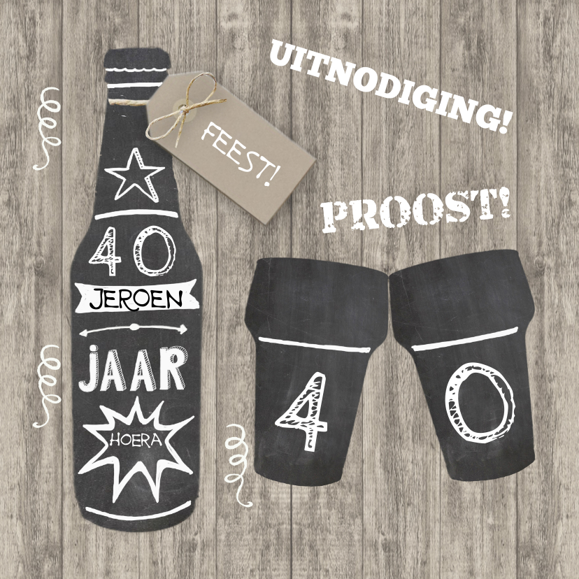 Uitnodiging verjaardag bier - Uitnodigingen Uitnodigingen - Uitnodiging verjaardag bier
