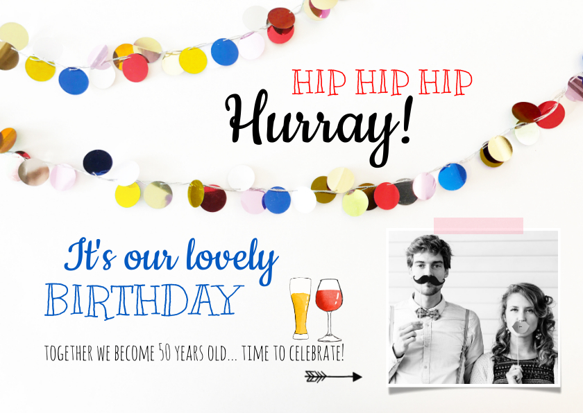 Uitnodigingen - Uitnodiging verjaardag feest biertje wijn
