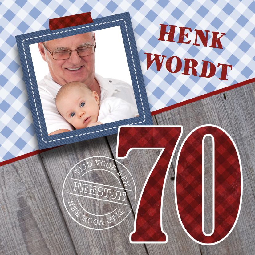Uitnodiging verjaardagsfeest man 70 stoer - Uitnodigingen Uitnodigingen - Uitnodiging verjaardagsfeest man 70 stoer