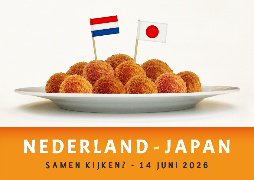 Uitnodiging voetbal WK - Japan Nederland 14 juni - Uitnodigingen Uitnodigingen - Uitnodiging voetbal WK - Japan Nederland 14 juni
