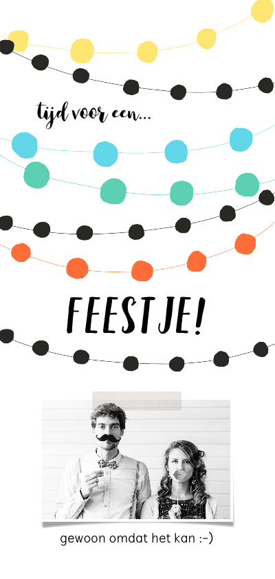 Uitnodigingen - Uitnodiging voor een hip feestje