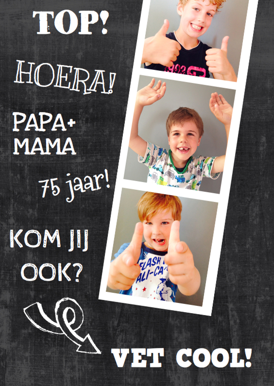verjaardag feest schoolbord foto - Uitnodigingen Uitnodigingen - verjaardag feest schoolbord foto