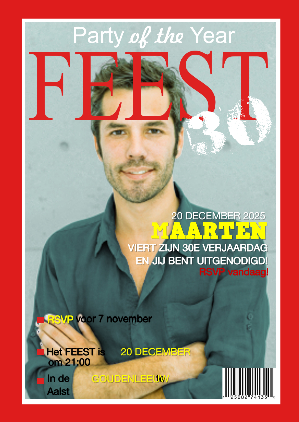 Verjaardag FEEST xx jaar Tijdschrift - Uitnodigingen Uitnodigingen - Verjaardag FEEST xx jaar Tijdschrift