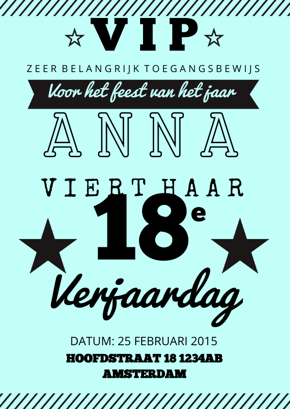 Verjaardagsfeest uitnodiging affiche mint - Uitnodigingen Uitnodigingen - Verjaardagsfeest uitnodiging affiche mint