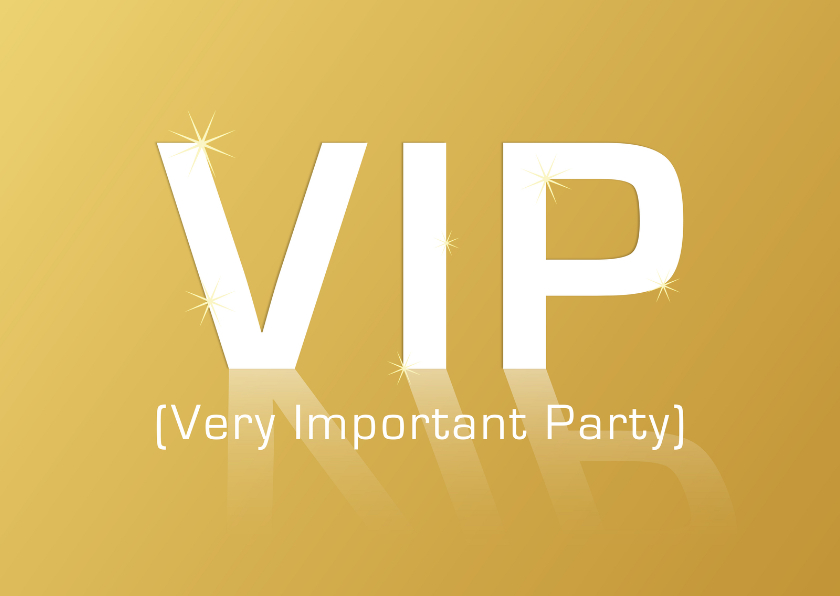 VIP Very Important Party GLANS - Uitnodigingen Uitnodigingen - VIP Very Important Party GLANS