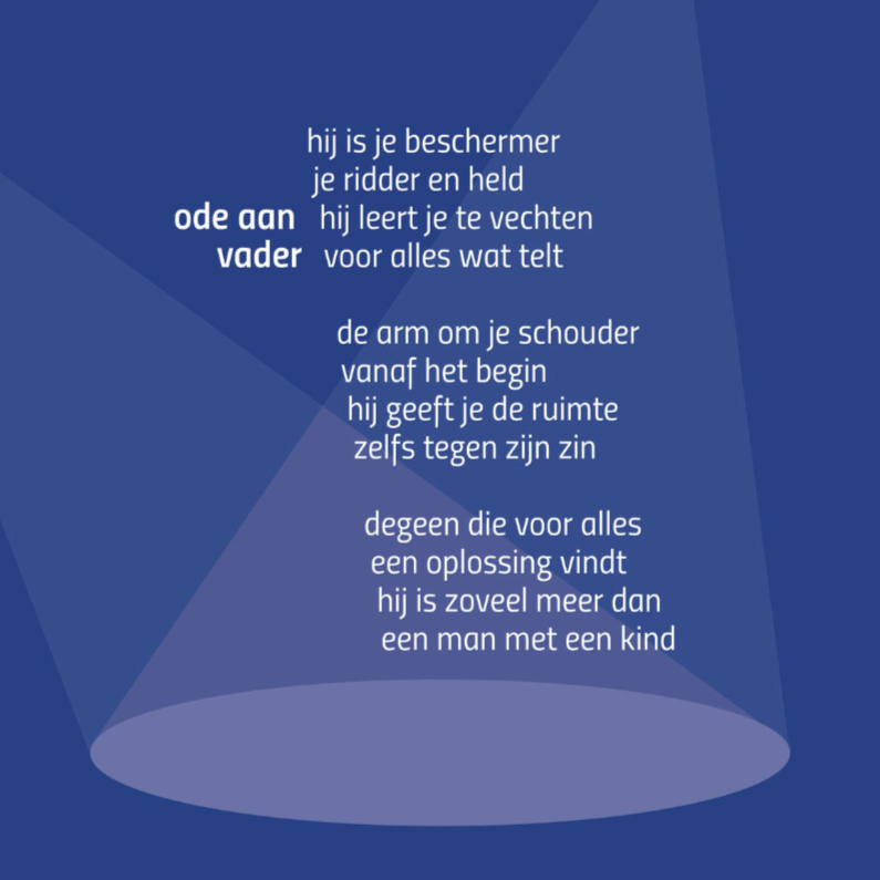 Ode aan vader - gedichtenbeeld - Vaderdag kaarten Vaderdag kaarten - Ode aan vader - gedichtenbeeld