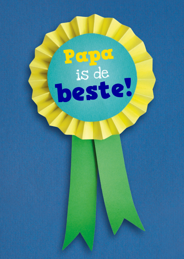 Vaderdag kaarten - Papa is de beste vaantje