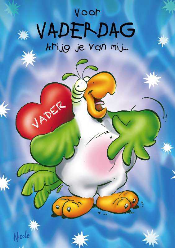 rocco vaderdag 1 hart op rug - Vaderdag kaarten Vaderdag kaarten - rocco vaderdag 1 hart op rug