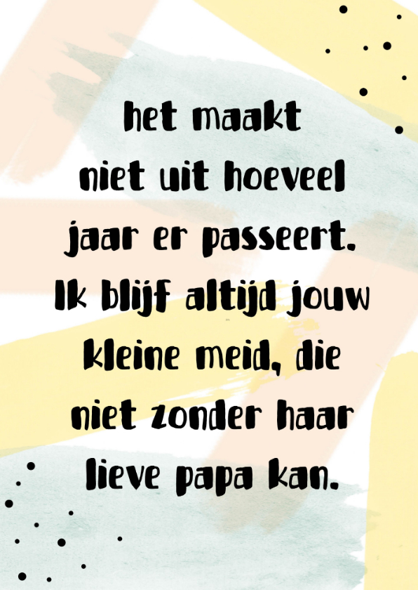 Vaderdag, Altijd mijn liefste papa | Kaartje2go