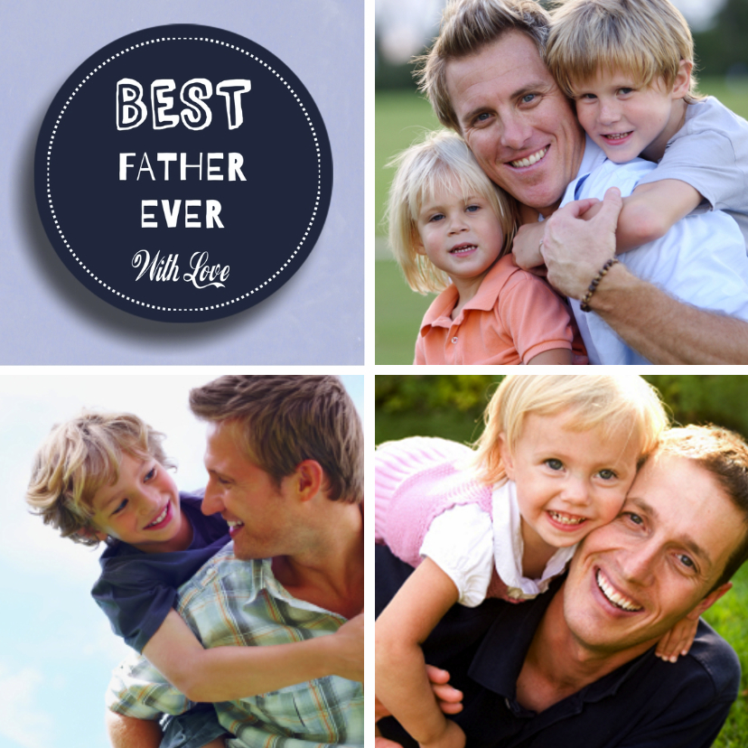 Vaderdag Best Father Papa - Vaderdag kaarten Vaderdag kaarten - Vaderdag Best Father Papa
