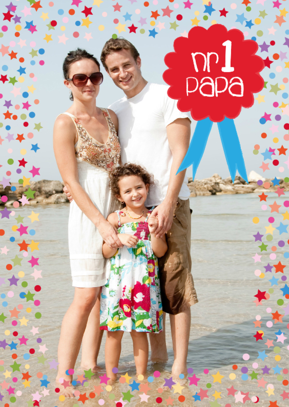 Vaderdag kaarten - Vaderdag Fotokaart Nr. 1 Papa