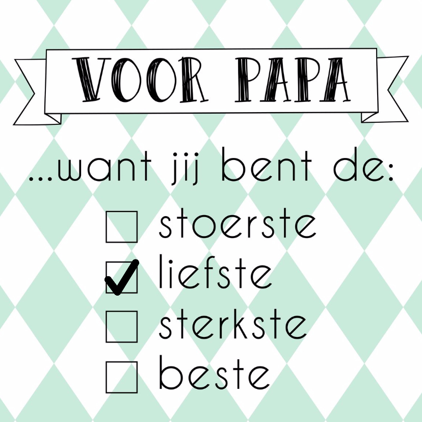 Vaderdag kaart 5 - WW - Vaderdag kaarten Vaderdag kaarten - Vaderdag kaart 5 - WW