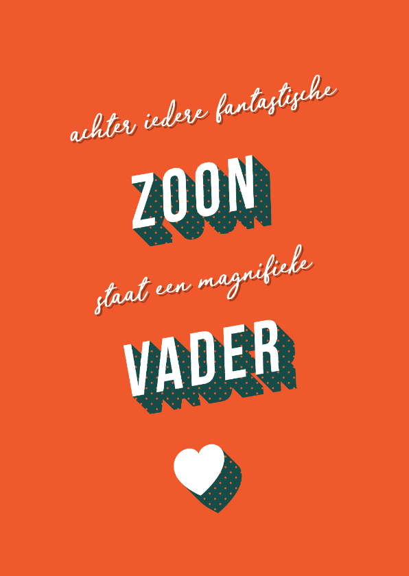 Vaderdag kaarten - Vaderdagkaart grappig magnifieke vader retro