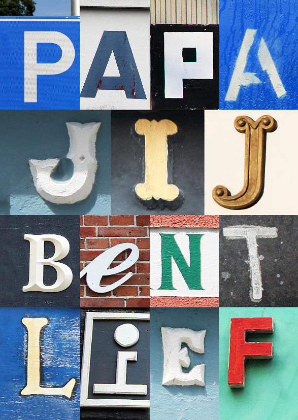 Vaderdagkaart lieve letters - Vaderdag kaarten Vaderdag kaarten - Vaderdagkaart lieve letters