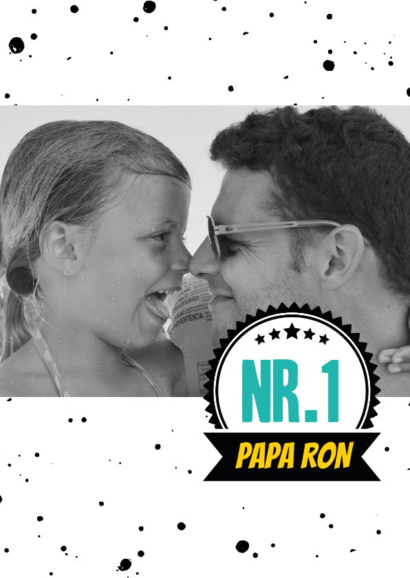 Vaderdagkaart papa staat op nr.1 - Vaderdag kaarten Vaderdag kaarten - Vaderdagkaart papa staat op nr.1