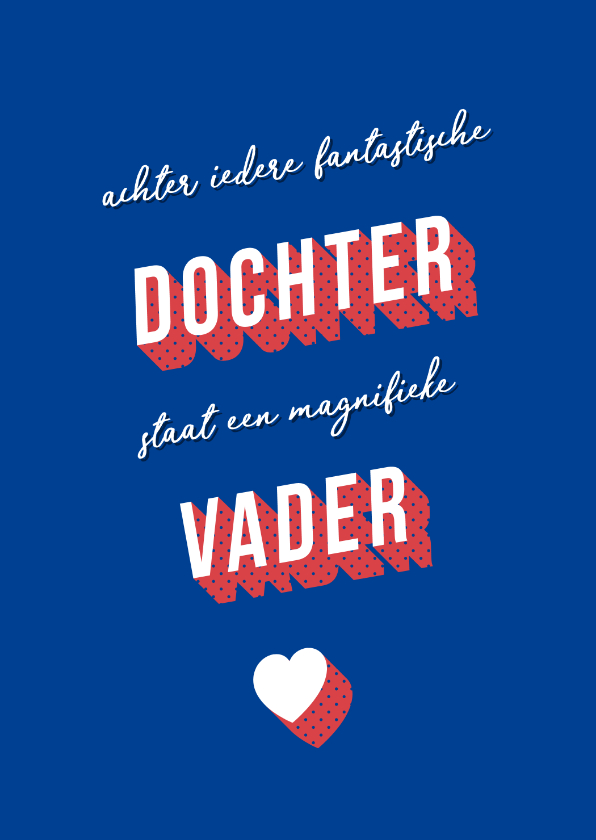 Vaderdag kaarten - Vaderdagkaart retro grappig magnifieke vader