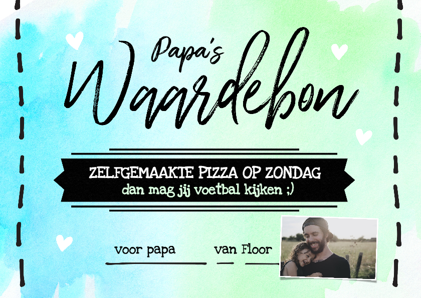 Vaderdagkaart - waardebon - Vaderdag kaarten Vaderdag kaarten - Vaderdagkaart - waardebon