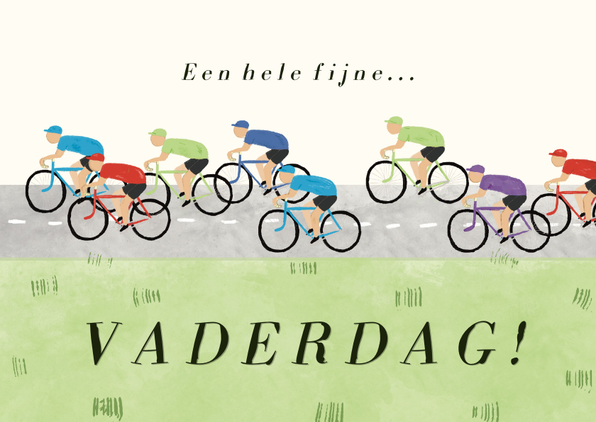 Vaderdag kaarten - Vaderdagkaart wielrennen 
