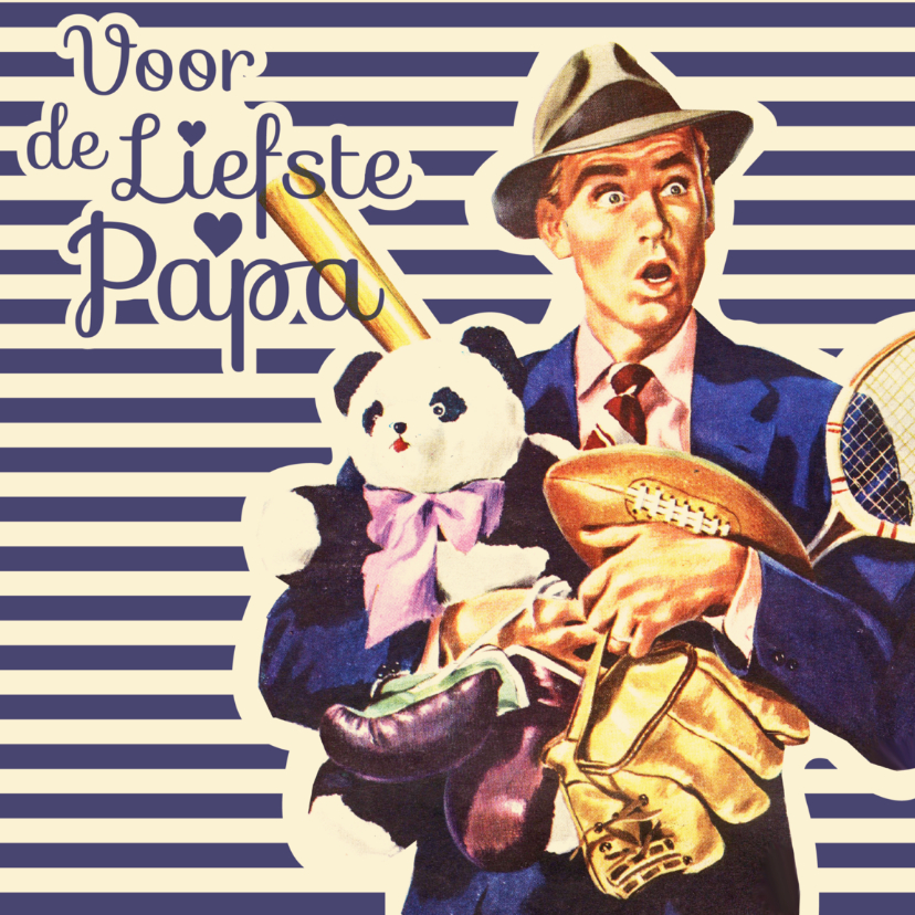 Vintage Liefste Papa - Vaderdag kaarten Vaderdag kaarten - Vintage Liefste Papa