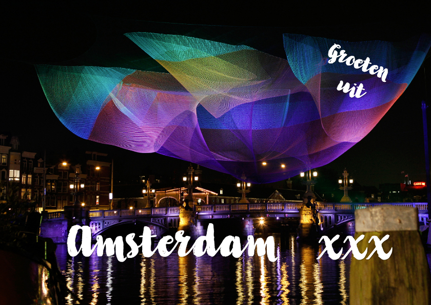 Amsterdam Light Festival 3 - OT - Vakantiekaarten Vakantiekaarten - Amsterdam Light Festival 3 - OT