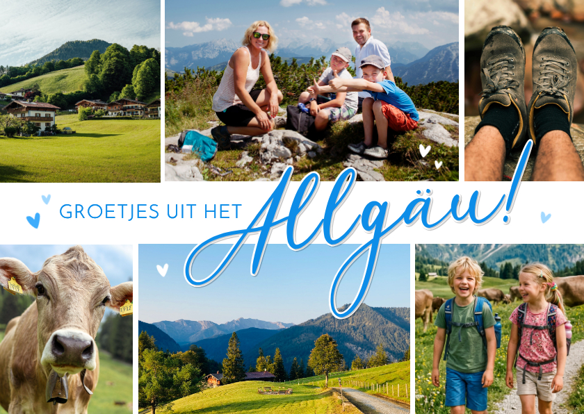 Vakantiekaarten - Ansichtkaart 'Groetjes uit het Allgäu' Duitsland