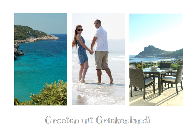 Vakantiekaarten - Foto Collage kaart - vakantie 3